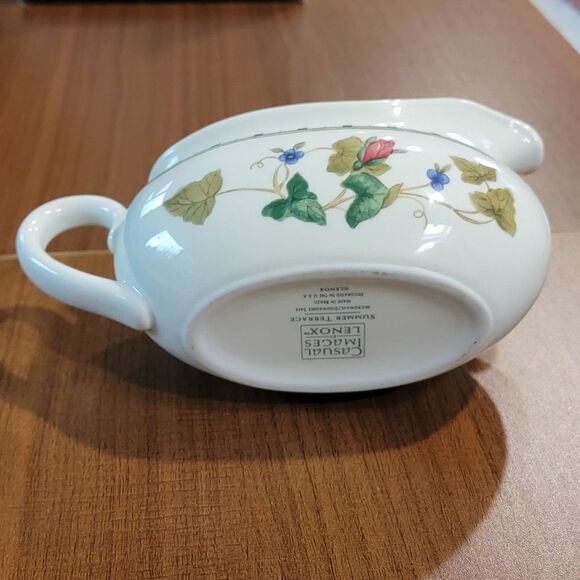 Lenox China Gravy Boat Summer Terrace Pattern Replacement Collector - Picture 7 of 8